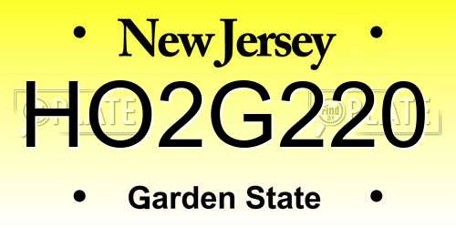 HO2G220 New Jersey License Plate