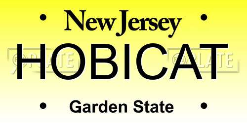 HOBICAT New Jersey License Plate