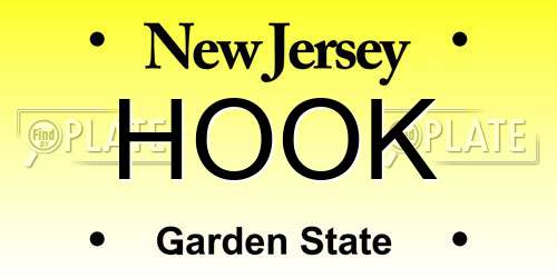 HOOK New Jersey License Plate