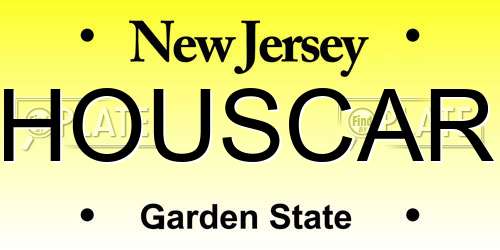 HOUSCAR New Jersey License Plate