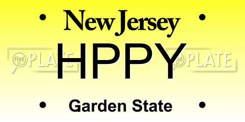 HPPY New Jersey License Plate