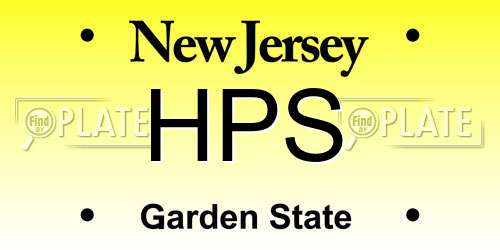 HPS New Jersey License Plate