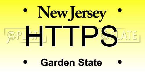 HTTPS New Jersey License Plate