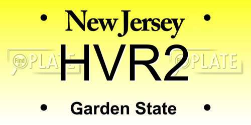 HVR2 New Jersey License Plate
