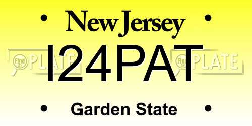 I24PAT New Jersey License Plate
