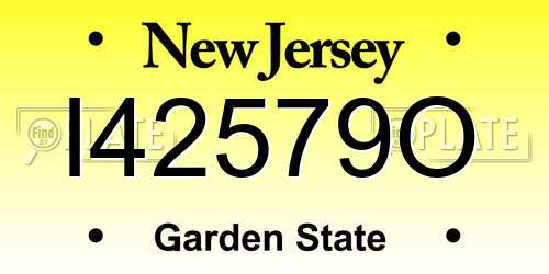 I42579O New Jersey License Plate