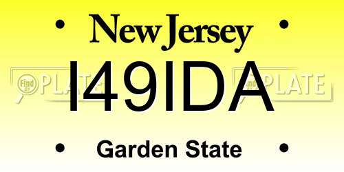I49IDA New Jersey License Plate