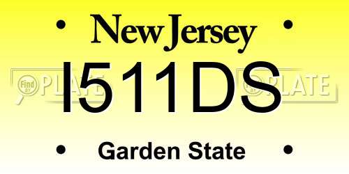 I511DS New Jersey License Plate