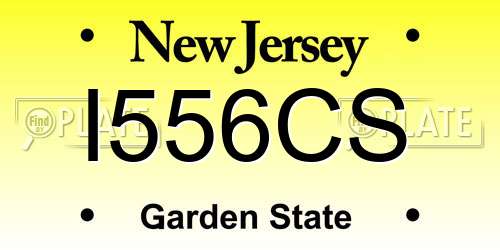 I556CS New Jersey License Plate