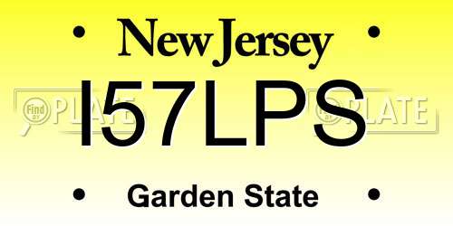 I57LPS New Jersey License Plate