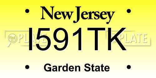I591TK New Jersey License Plate