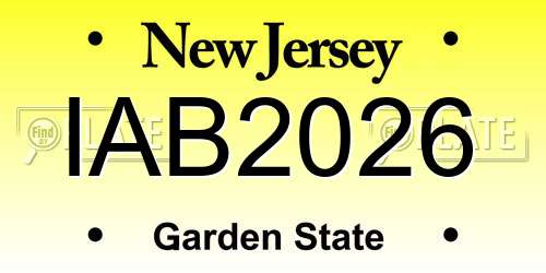 IAB2026 New Jersey License Plate
