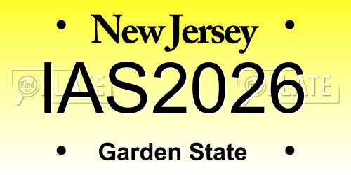 IAS2026 New Jersey License Plate