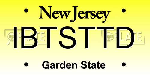 IBTSTTD New Jersey License Plate
