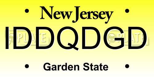 IDDQDGD New Jersey License Plate
