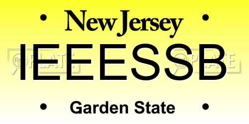IEEESSB New Jersey License Plate