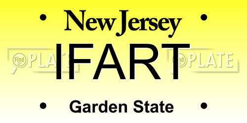 IFART New Jersey License Plate