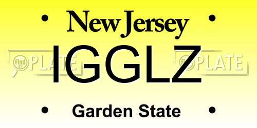 IGGLZ New Jersey License Plate