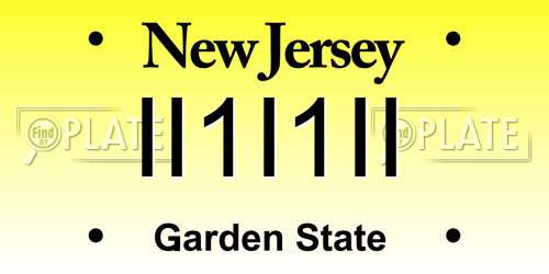 II1I1II New Jersey License Plate