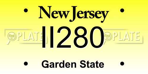 II280 New Jersey License Plate