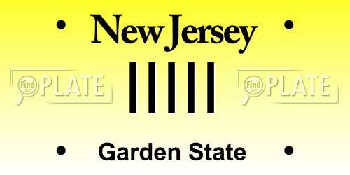 IIIII New Jersey License Plate