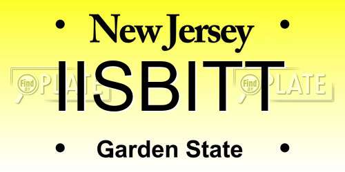 IISBITT New Jersey License Plate