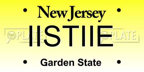 IISTIIE New Jersey License Plate