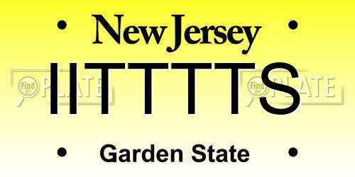 IITTTTS New Jersey License Plate