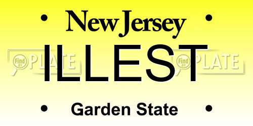 ILLEST New Jersey License Plate