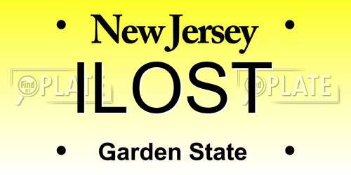 ILOST New Jersey License Plate