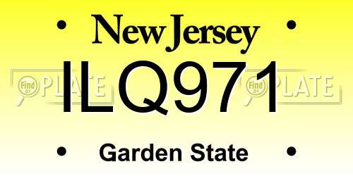 ILQ971 New Jersey License Plate