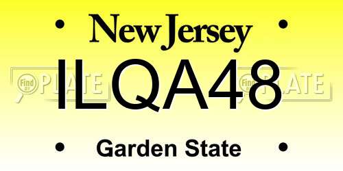 ILQA48 New Jersey License Plate
