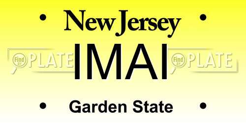 IMAI New Jersey License Plate