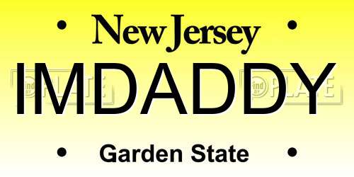 IMDADDY New Jersey License Plate