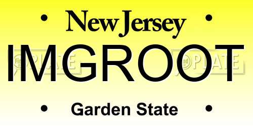 IMGROOT New Jersey License Plate