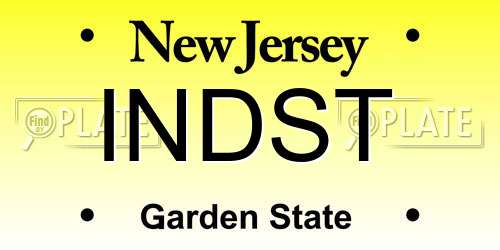 INDST New Jersey License Plate