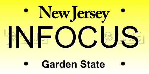 INFOCUS New Jersey License Plate