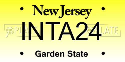 INTA24 New Jersey License Plate