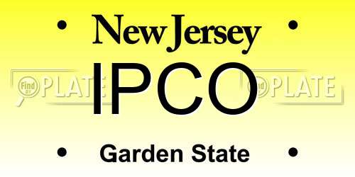 IPCO New Jersey License Plate