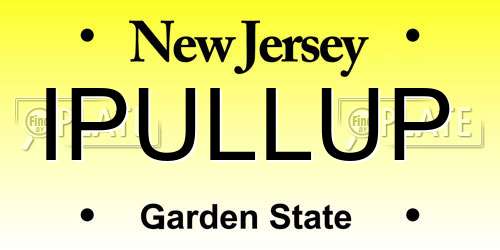 IPULLUP New Jersey License Plate