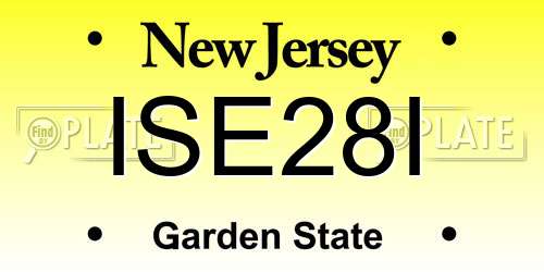ISE28I New Jersey License Plate