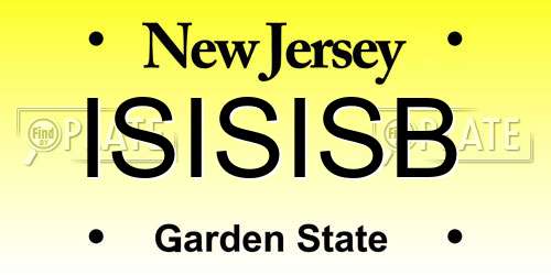ISISISB New Jersey License Plate