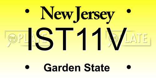 IST11V New Jersey License Plate
