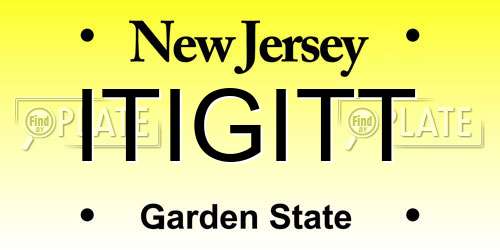 ITIGITT New Jersey License Plate