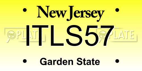 ITLS57 New Jersey License Plate