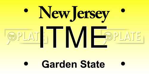 ITME New Jersey License Plate