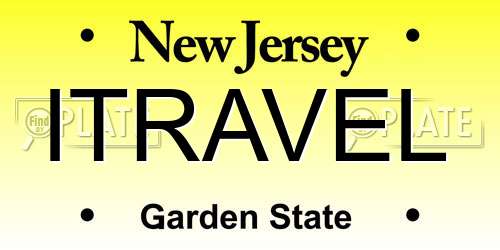 ITRAVEL New Jersey License Plate