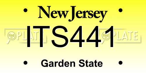 ITS441 New Jersey License Plate