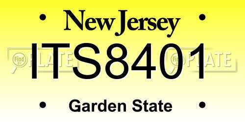 ITS8401 New Jersey License Plate