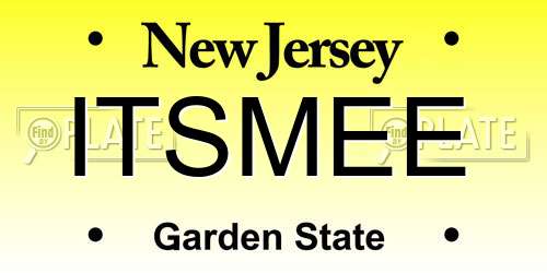 ITSMEE New Jersey License Plate